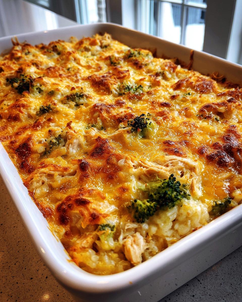 chicken brocolli rice casserole easy