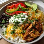chicken fajita bowl