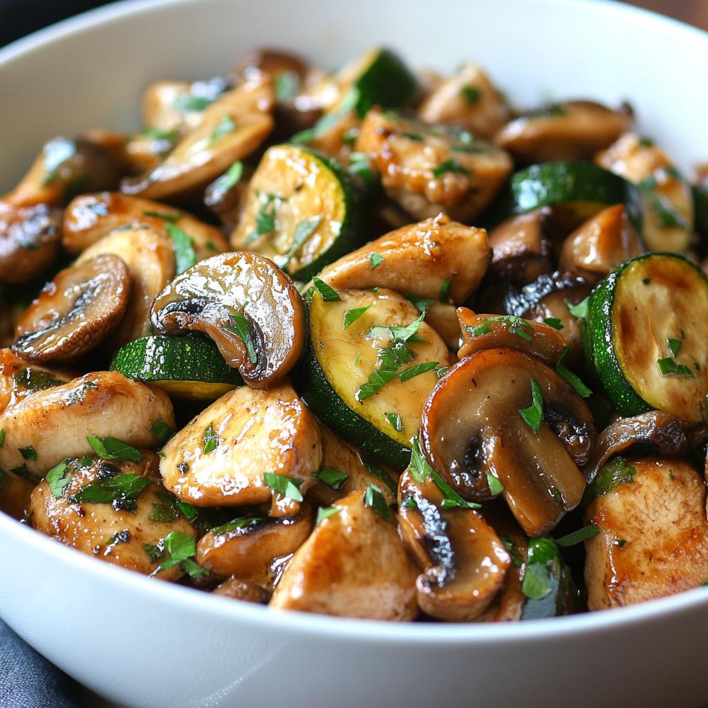 chicken mushrooms zucchini recipes