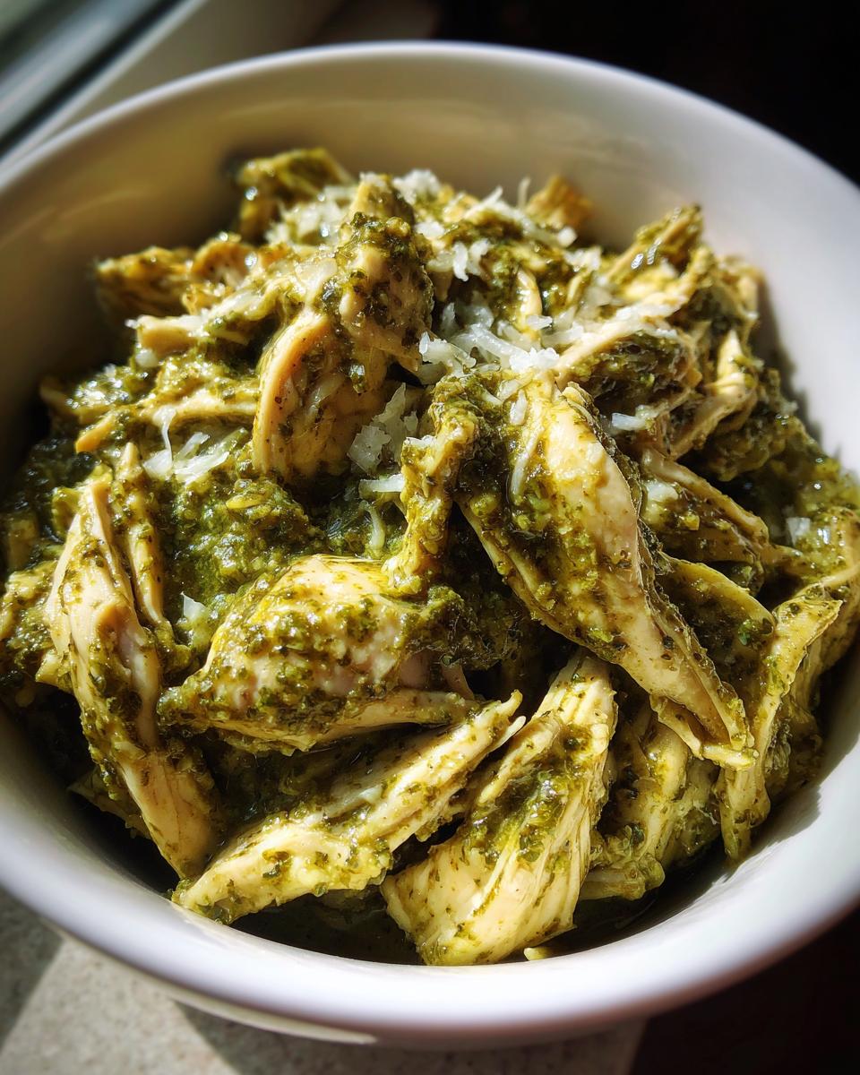 crockpot chicken pesto