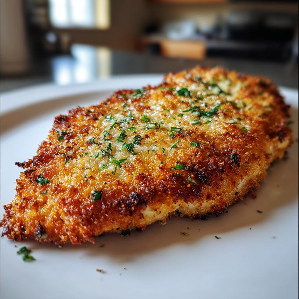 Air Fryer Garlic Parmesan Crusted Chicken fillet