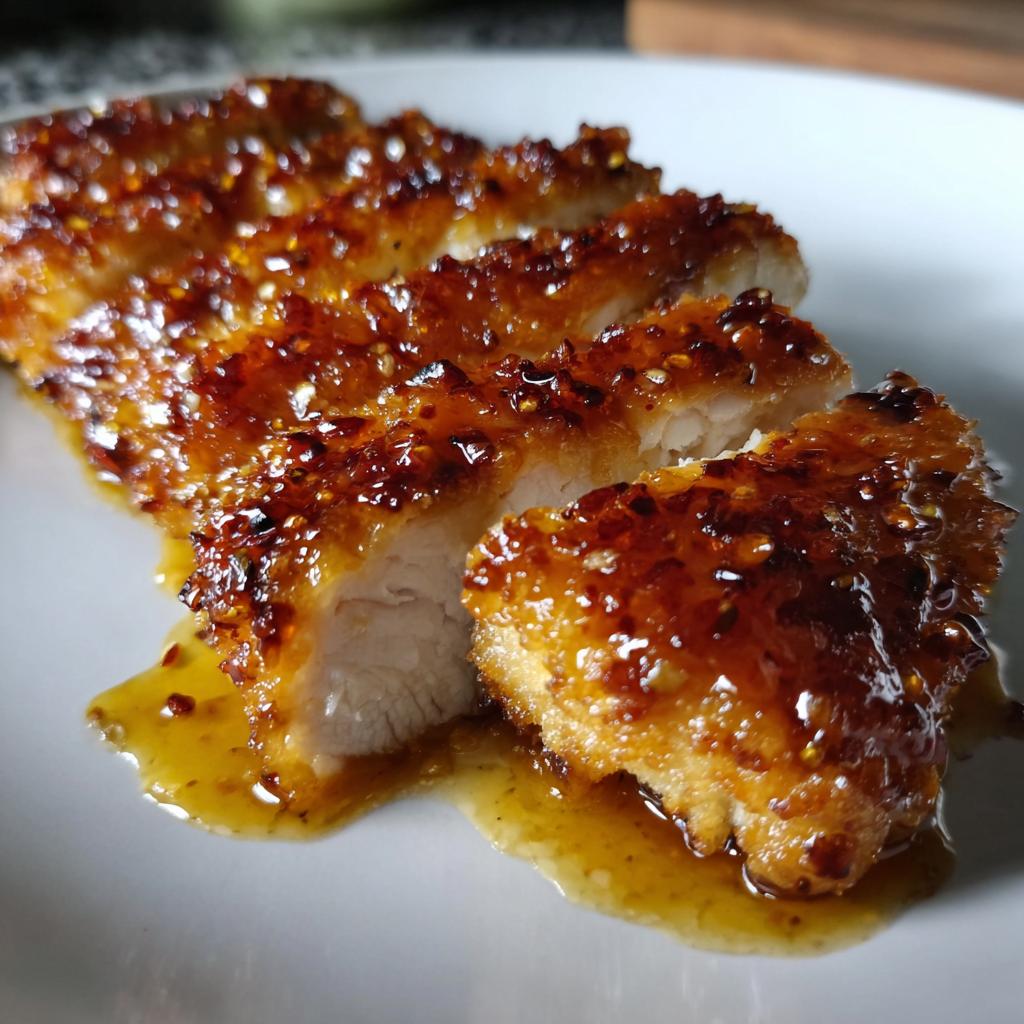 Air Fryer Peach Glazed Chicken fillet - detail 1