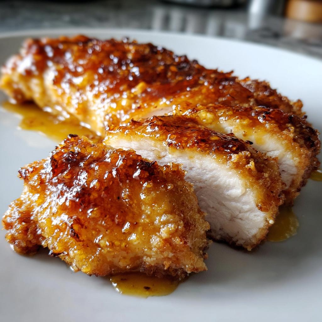 Air Fryer Peach Glazed Chicken fillet