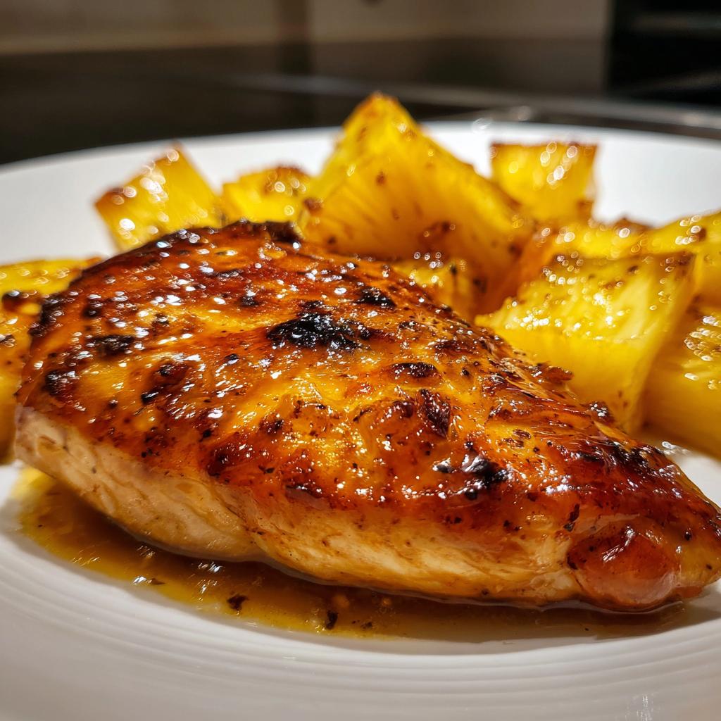 Air Fryer Pineapple Teriyaki Chicken fillet - detail 1