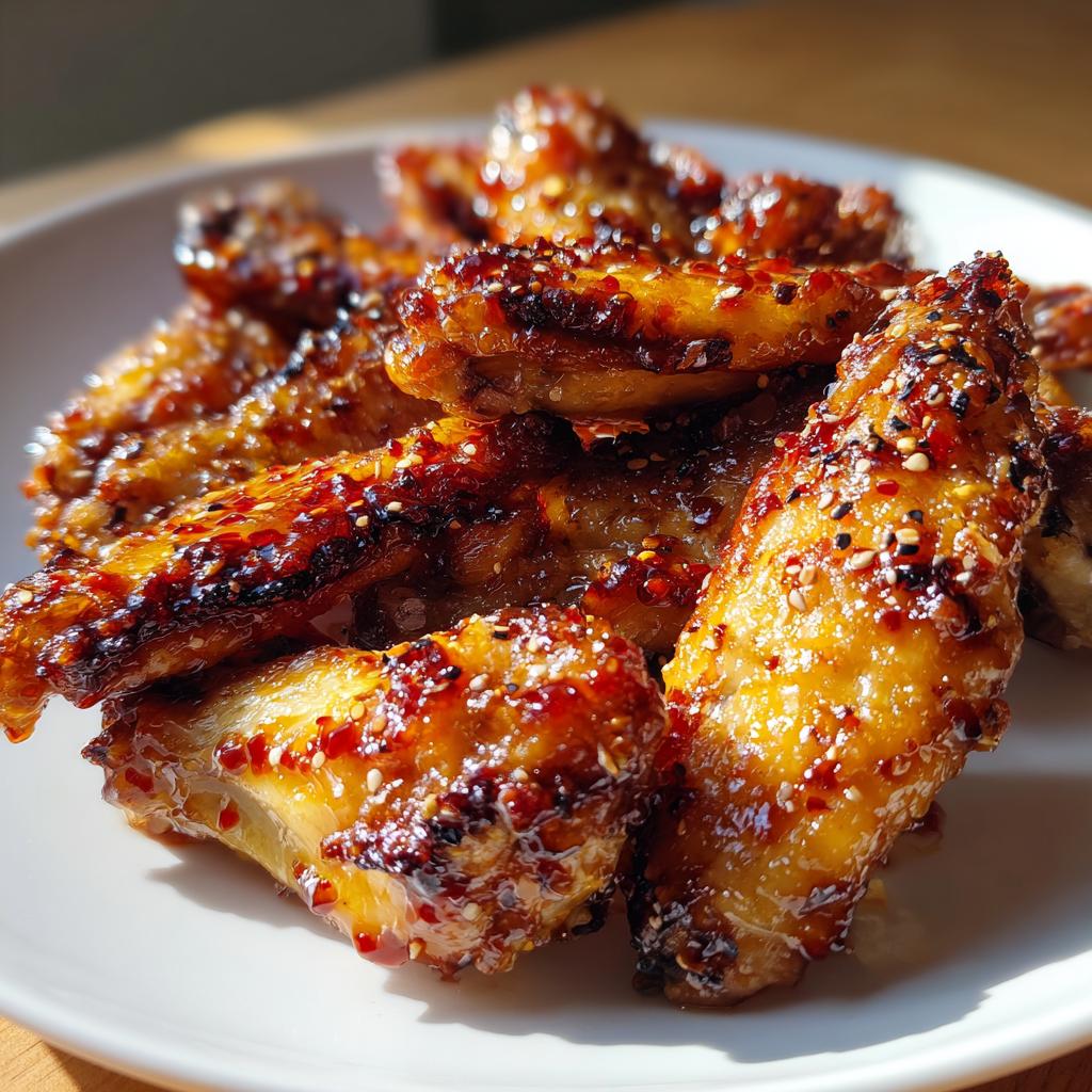 Air Fryer Sriracha Honey Wings