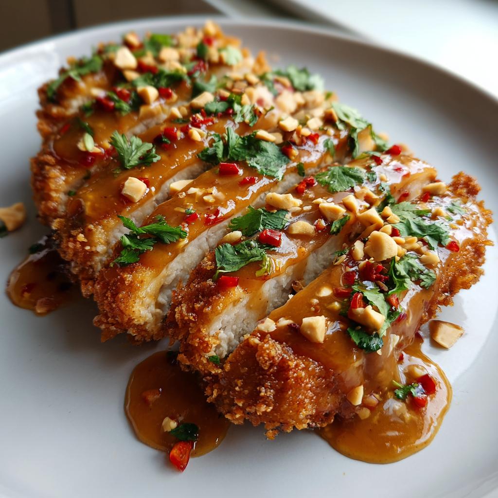 Air Fryer Thai Peanut Chicken fillet
