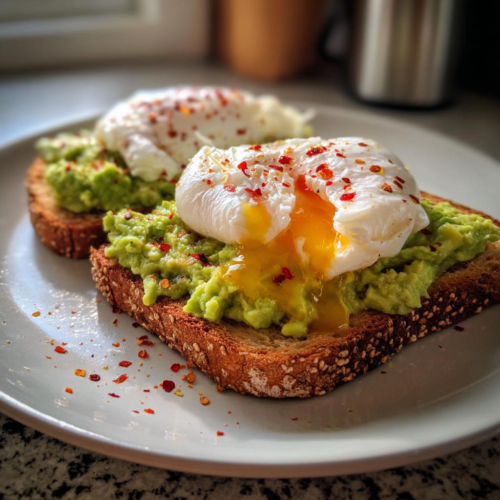 Avocado Toast with Poached Egg - detail 1