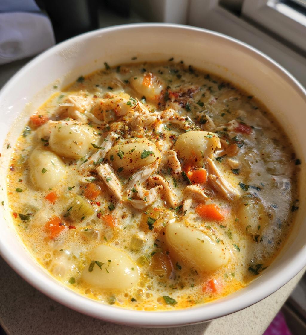 Baked Chicken Gnocchi Soup