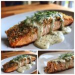 Baked Salmon with Dill Sauce