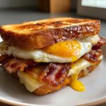 Breakfast Sandwich with Bacon and Egg