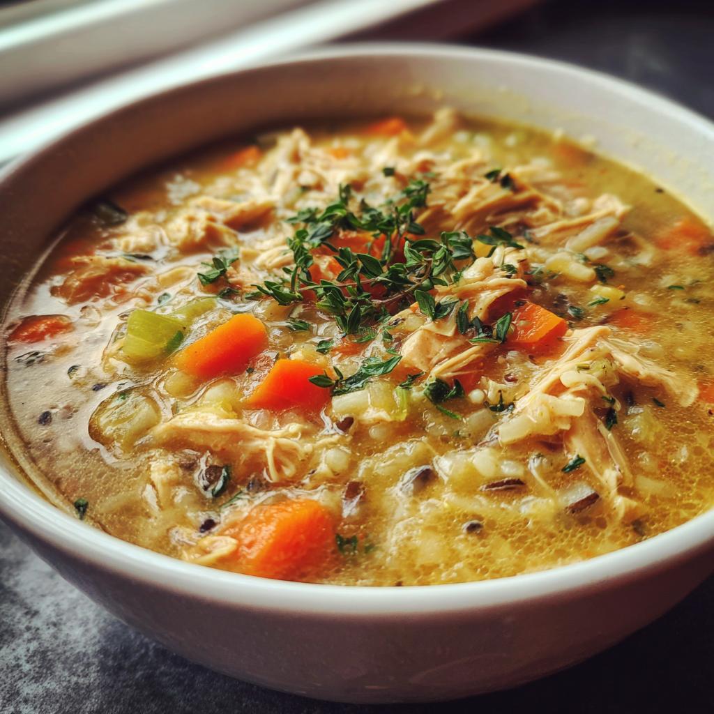 Chicken and Wild Rice Soup - detail 1