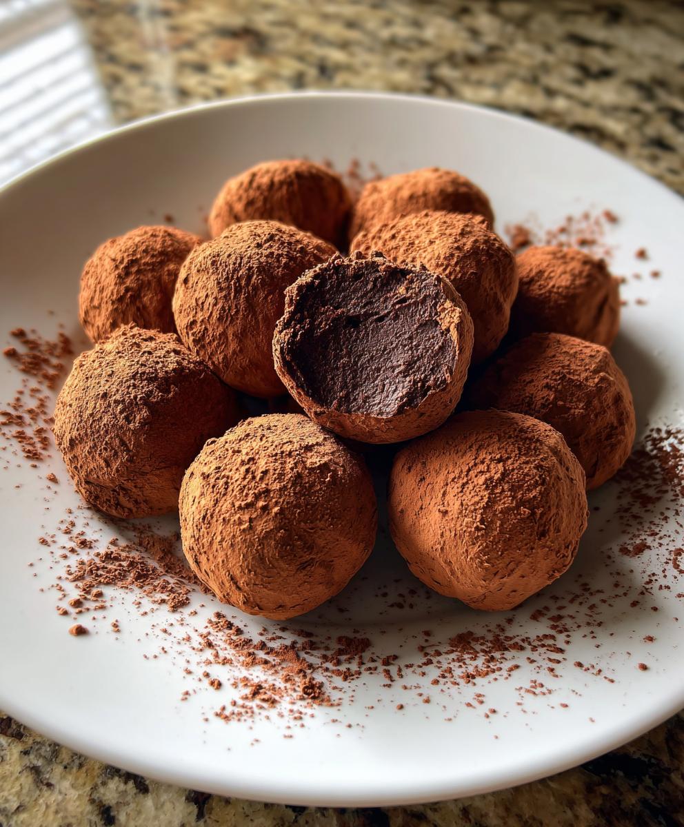 Chocolate Hazelnut Truffles - detail 1