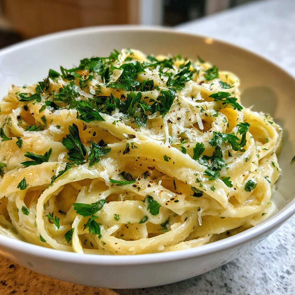 Creamy Garlic Parmesan Pasta - detail 1