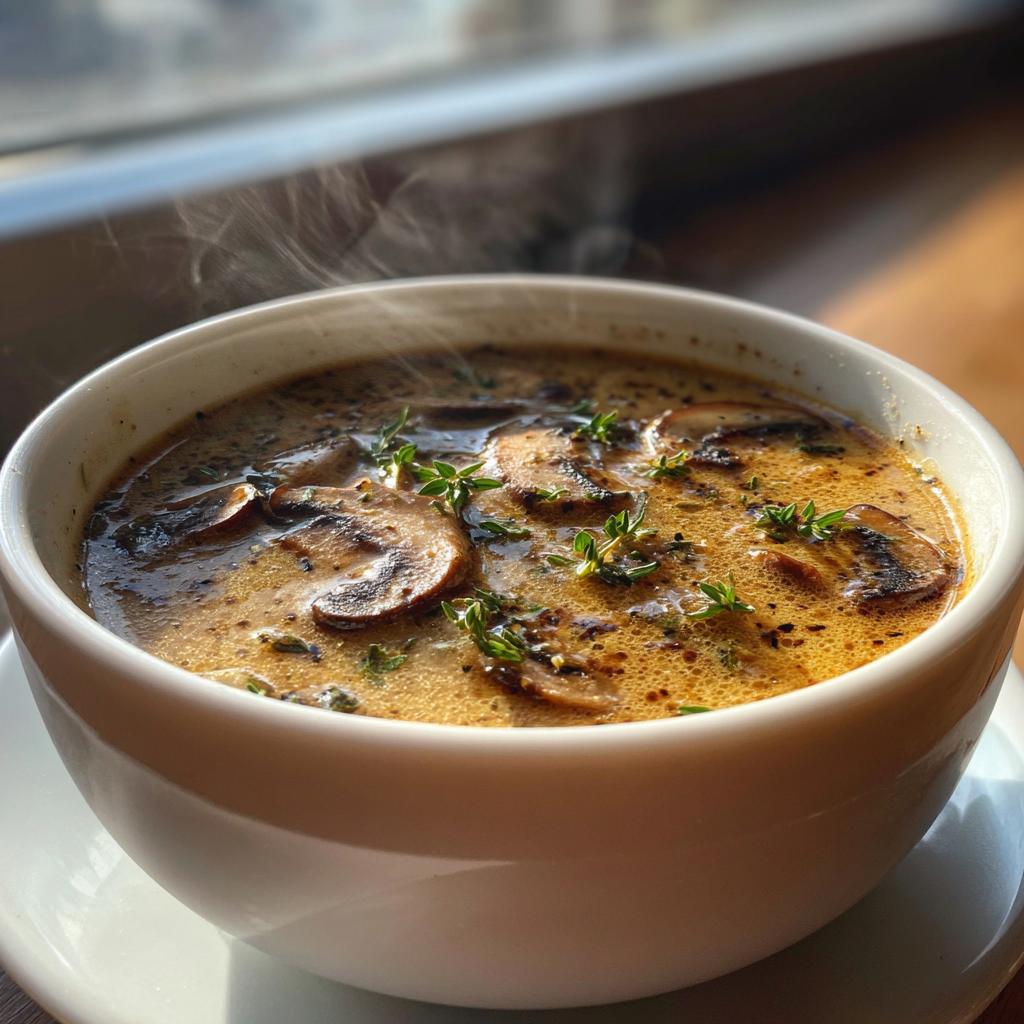 Creamy Mushroom Soup - detail 1