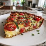 Crustless Caprese Quiche Salad