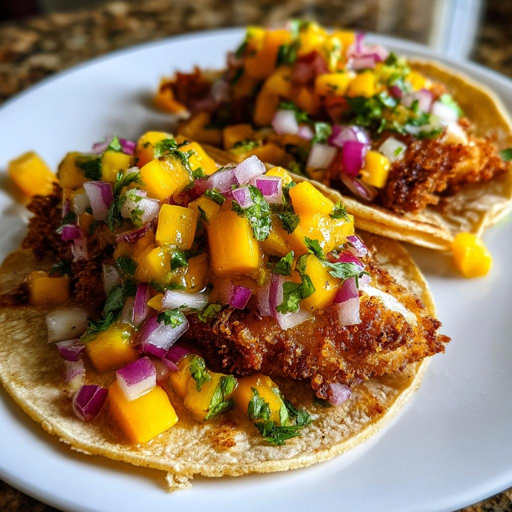 Fish Tacos with Mango Salsa - detail 1