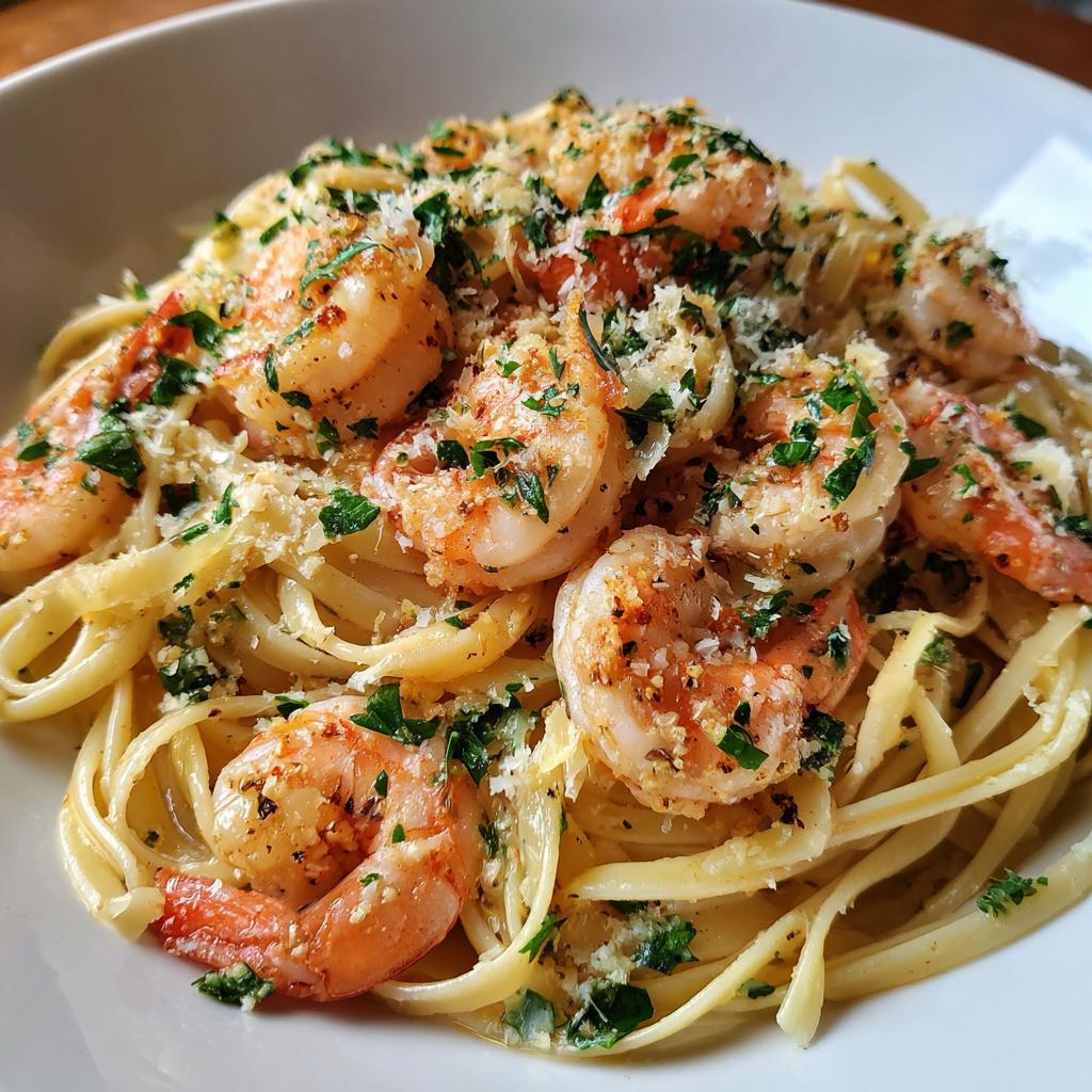 Garlic Butter Shrimp Pasta - detail 1
