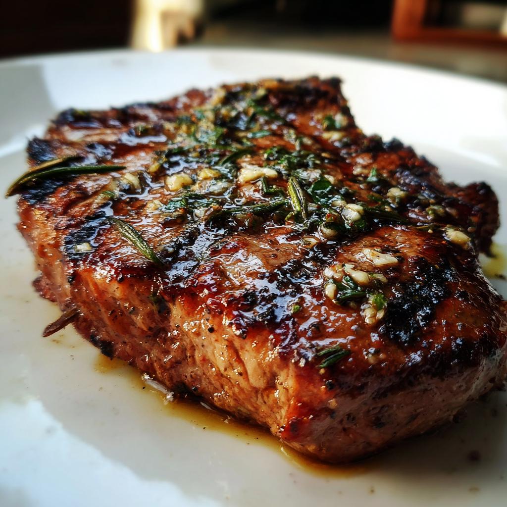 Garlic Rosemary Grilled Steak