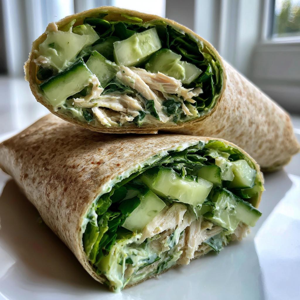 Green Goddess and Cucumber-Chicken Wrap Salad