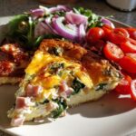 Ham & Spinach Quiche Salad