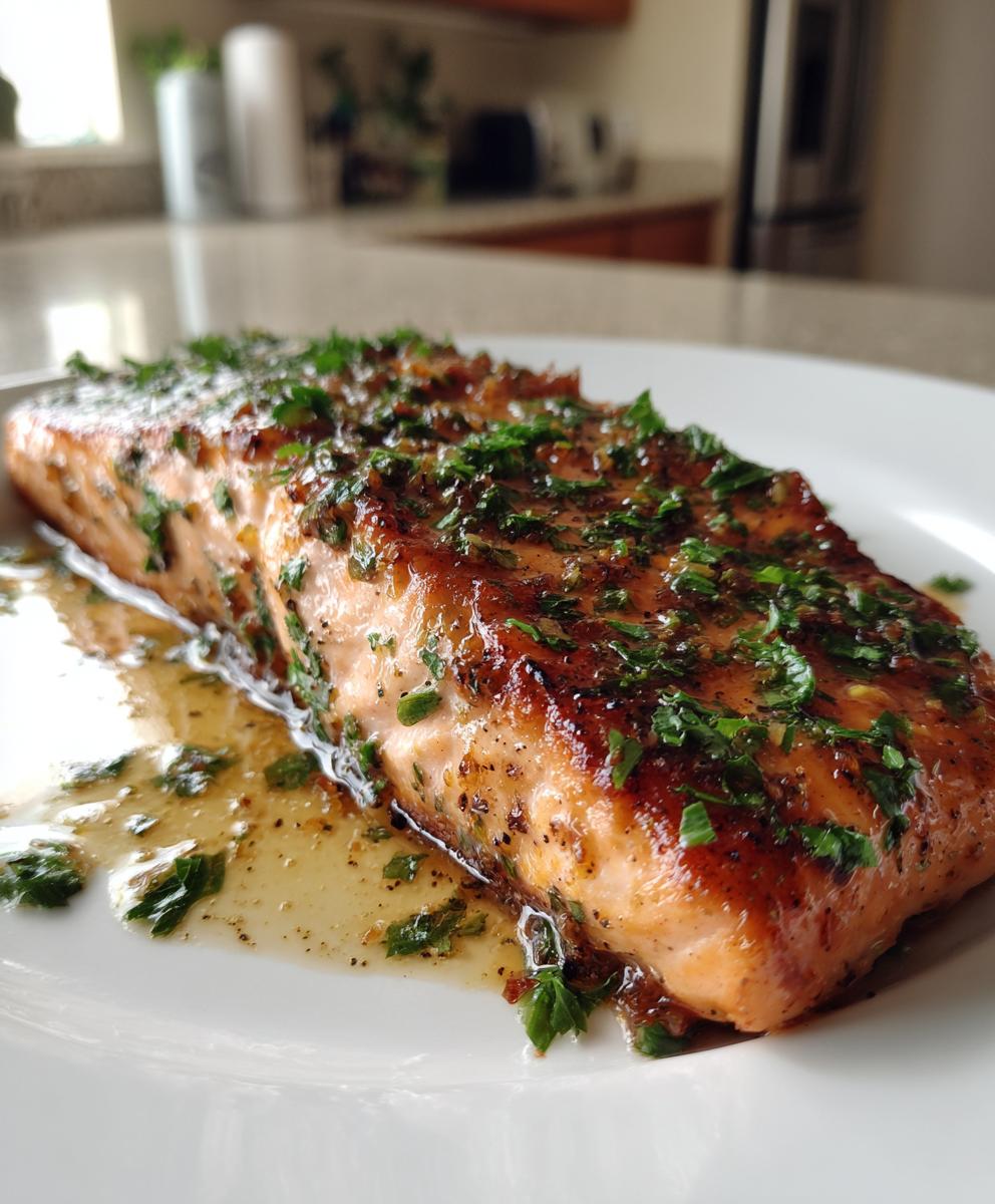 Honey Garlic Salmon - detail 1