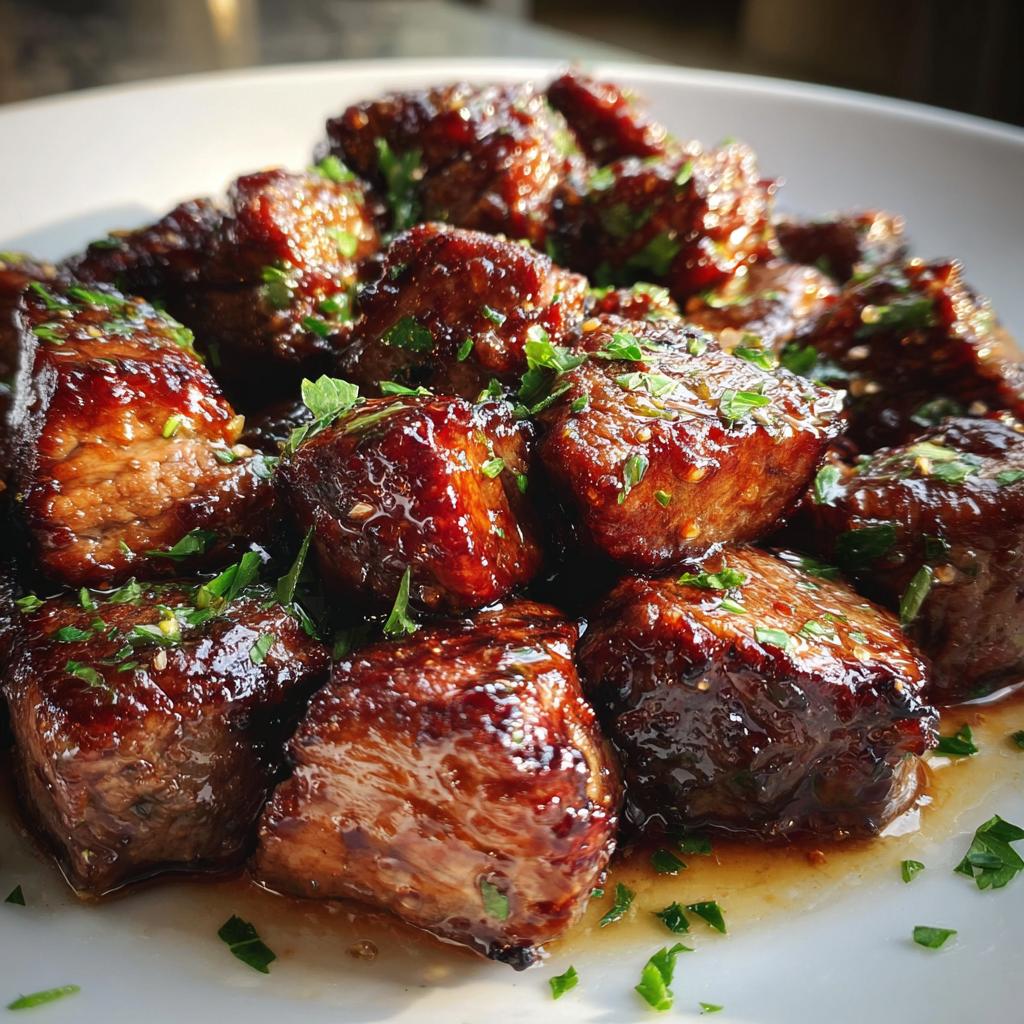 Honey Garlic Steak Bites