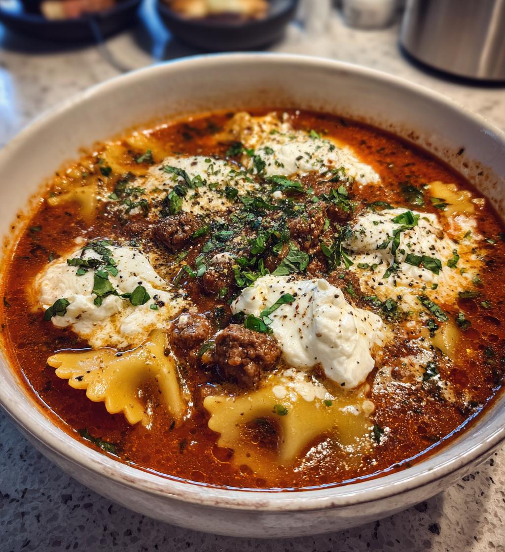 Lasagna Soup