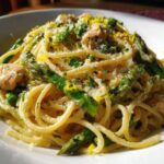 Lemon Asparagus and Chicken Pasta