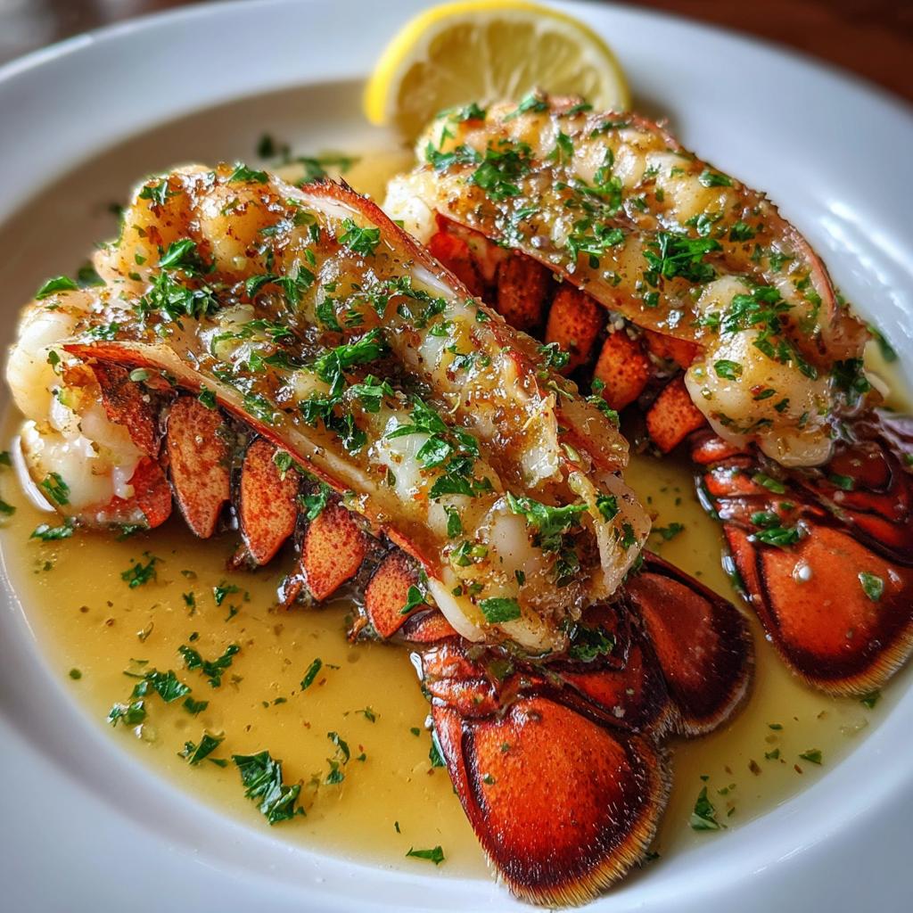 Lemon Garlic Butter Lobster Tails