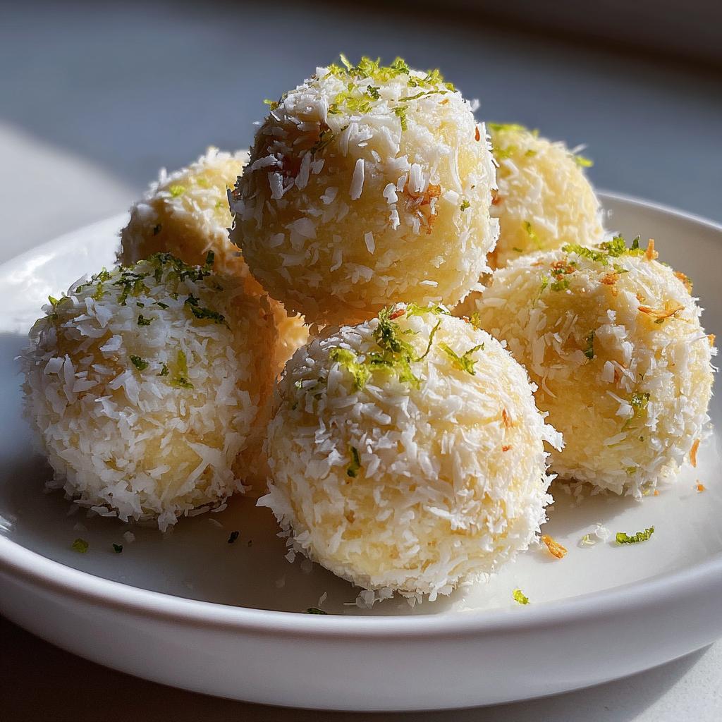 Lime Coconut Truffles - detail 1