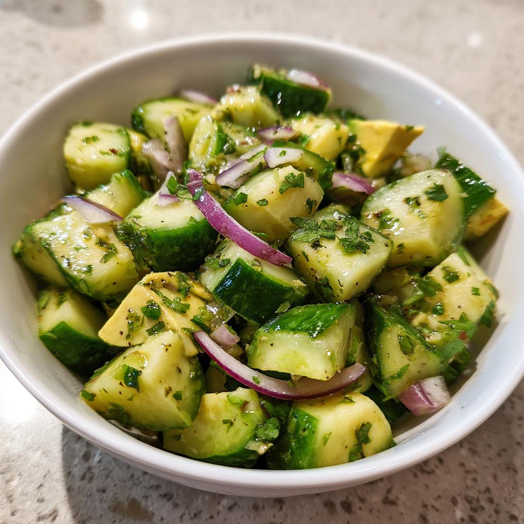 Loaded Cucumber & Avocado Salad