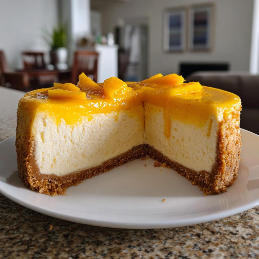Mango Cheesecake - detail 1
