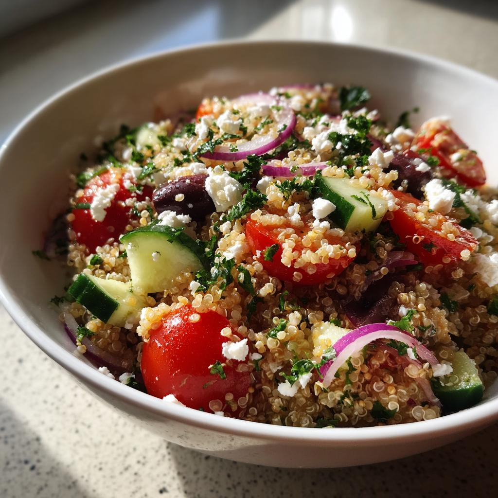 Mediterranean Quinoa Salad with Lemon Vinaigrette - detail 1