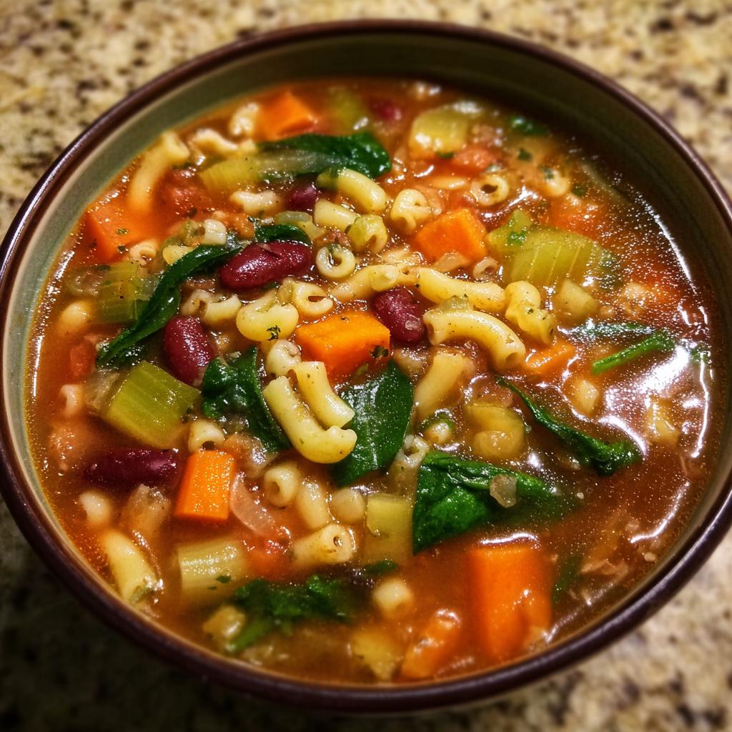 Minestrone Soup - detail 1