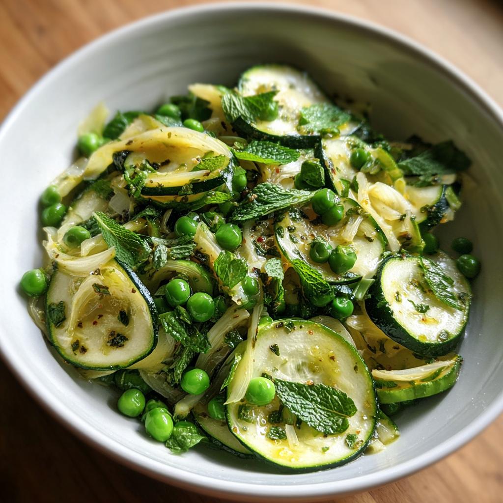 No-Cook Zucchini, Fennel & Pea Salad - detail 1