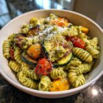 Pesto Pasta with Roasted Veggies