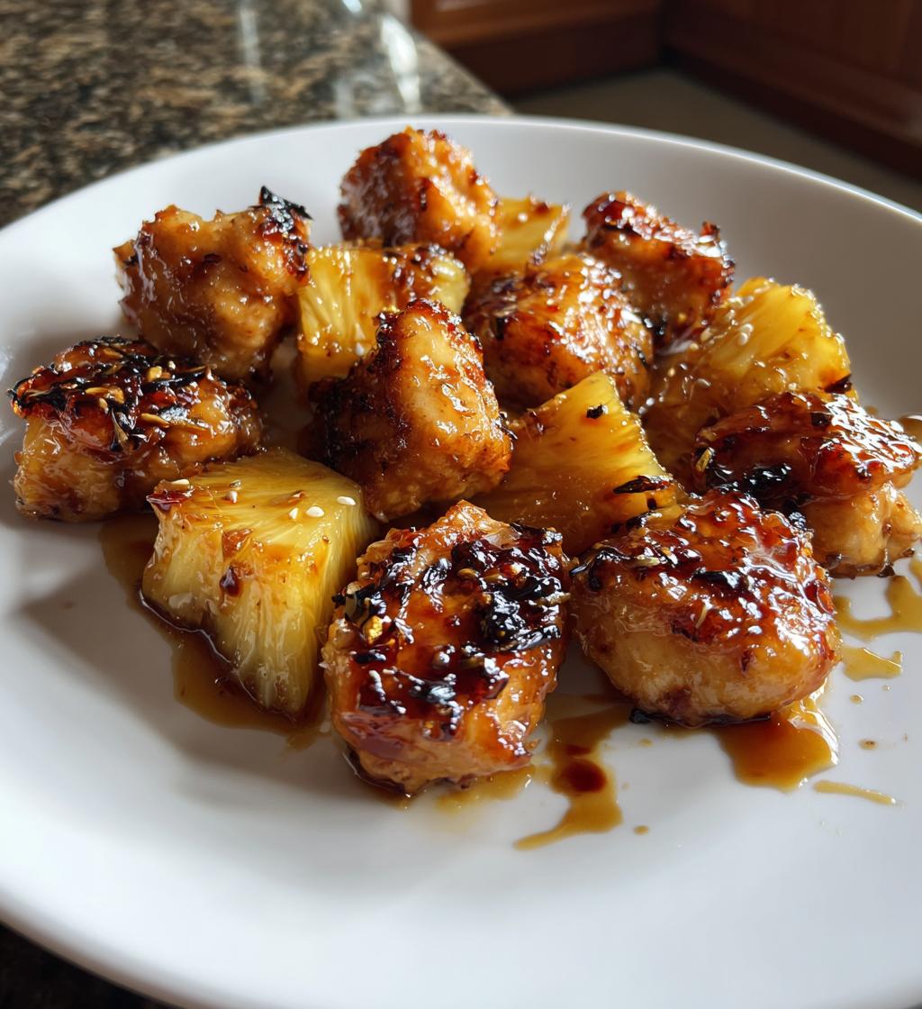 Pineapple Teriyaki Chicken Bites