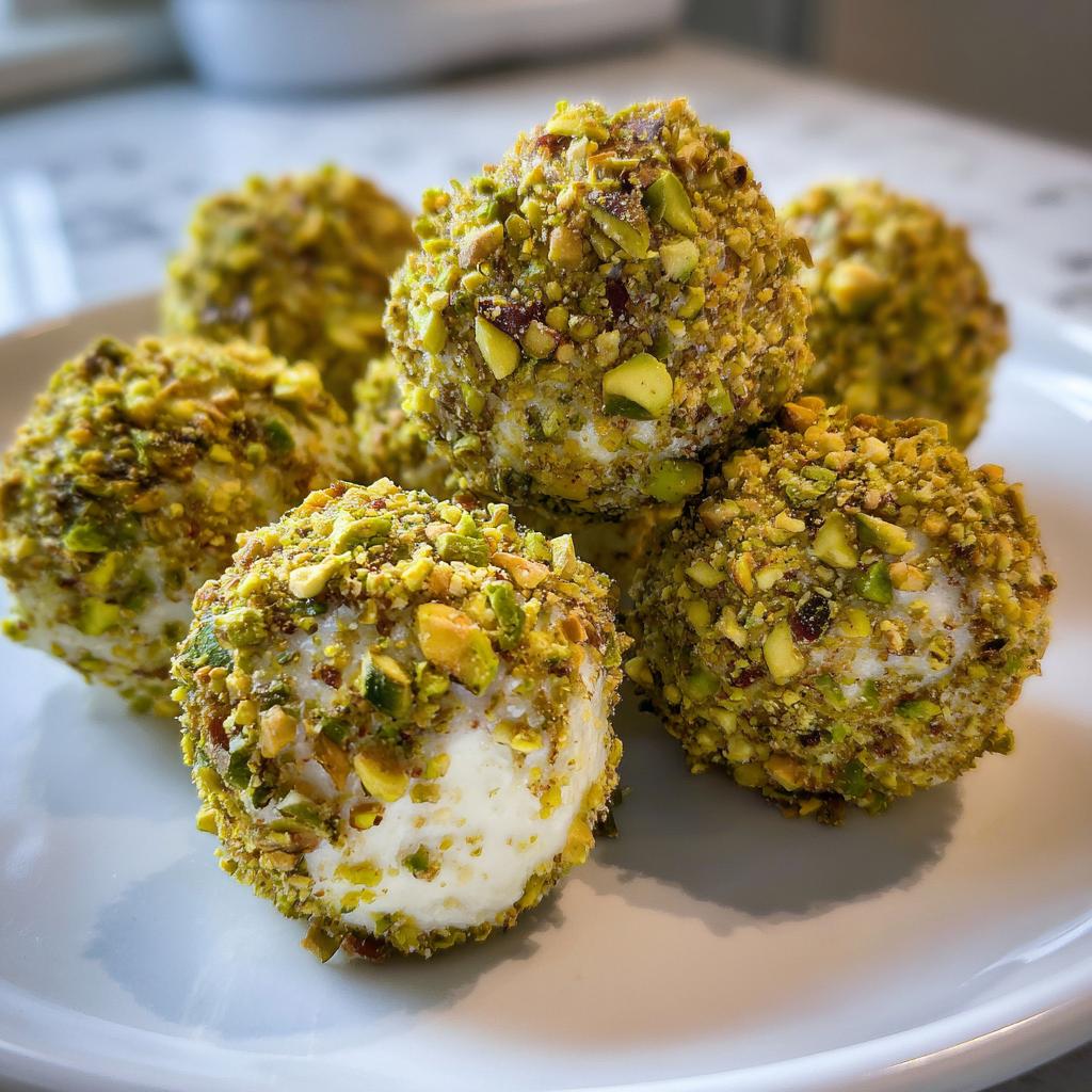 Pistachio White Chocolate Truffles - detail 1