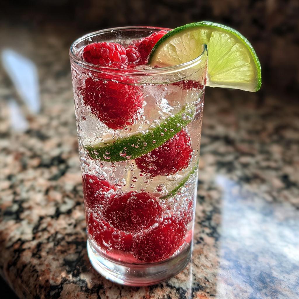 Raspberry Lime Sparkler