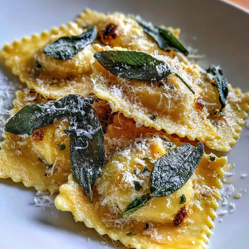 Ravioli with Brown Butter and Sage