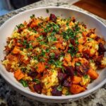 Root Vegetable Salad with Crispy Rice