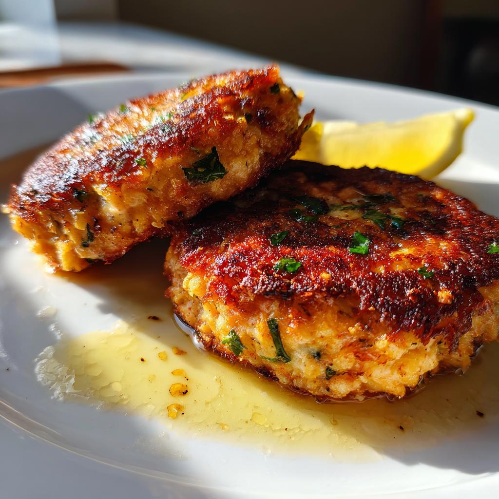 Salmon Patties - detail 1