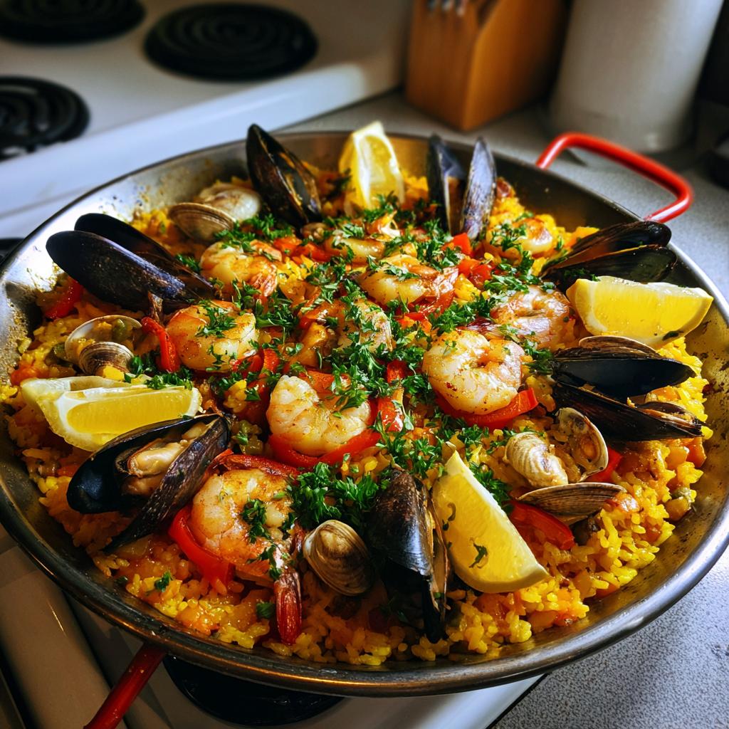 Seafood Paella - detail 1