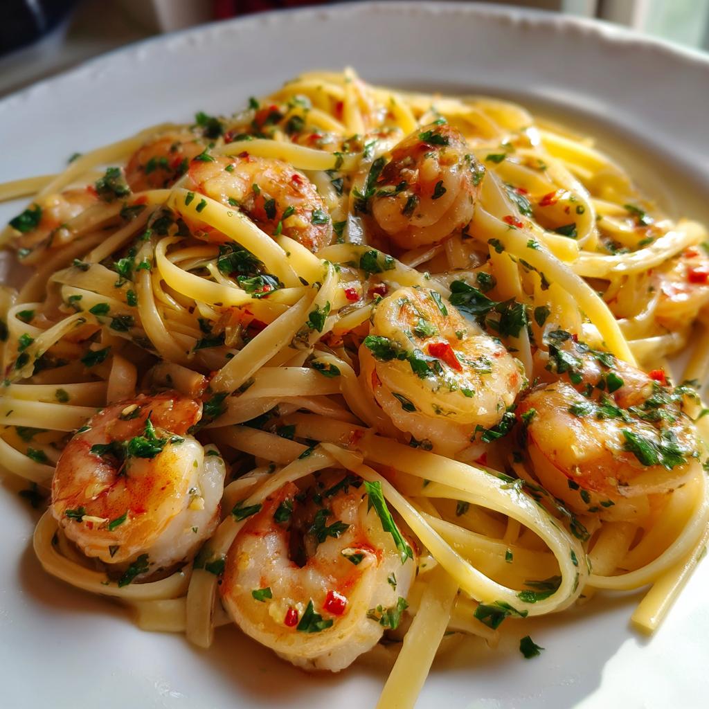 Shrimp Scampi Pasta - detail 1