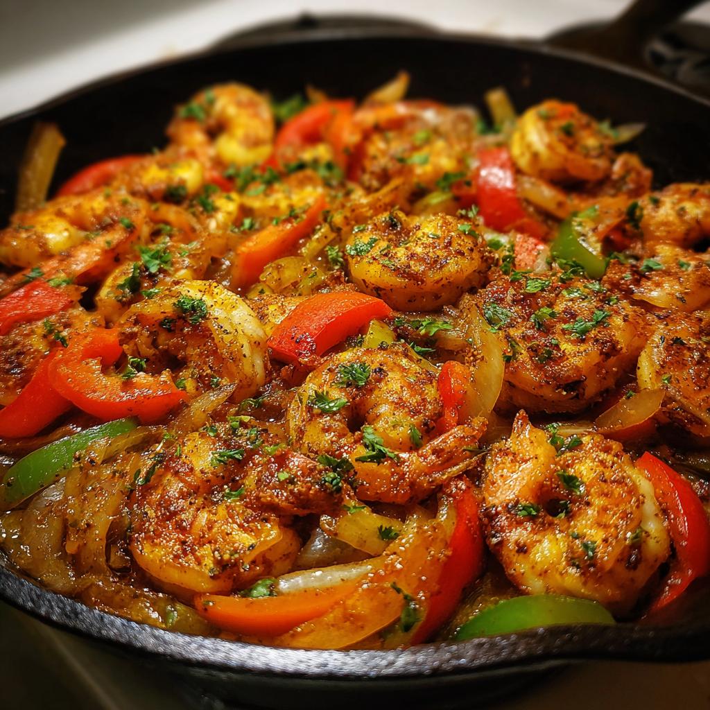 Spicy Cajun Shrimp Skillet