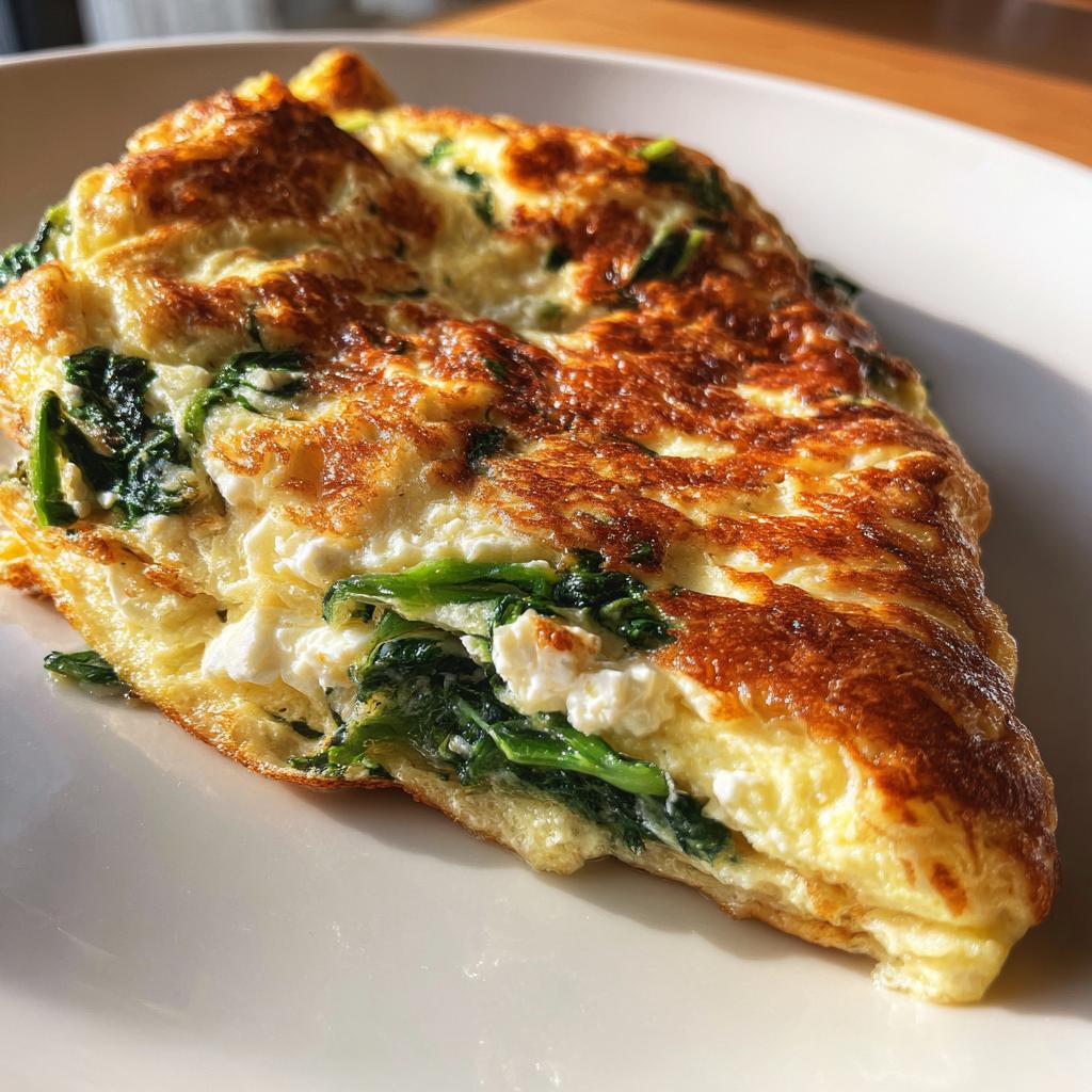 Spinach and Feta Omelette