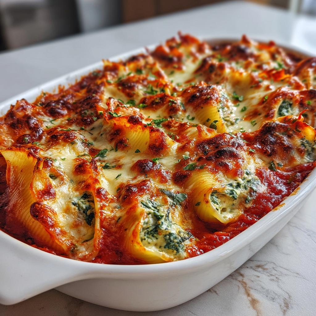 Spinach and Ricotta Stuffed Shells - detail 1