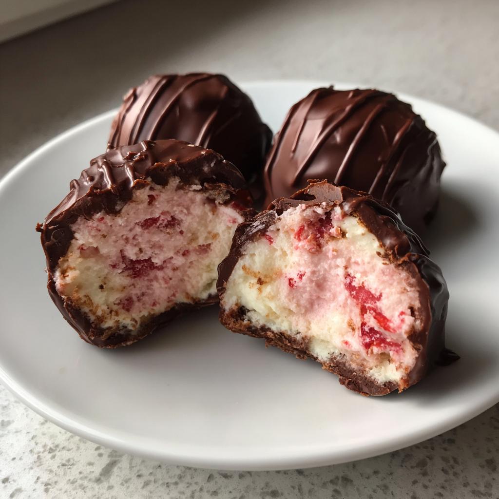 Strawberry Cheesecake Truffles - detail 1