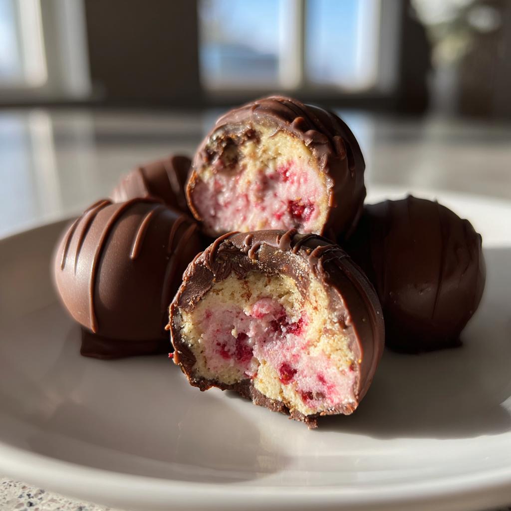 Strawberry Cheesecake Truffles