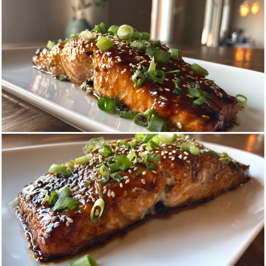 Teriyaki Glazed Salmon - detail 1